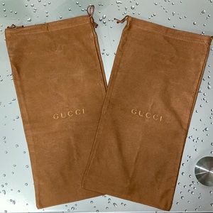 Authentic Gucci Bag 2 Drawstring Dust Cover 8”x16”